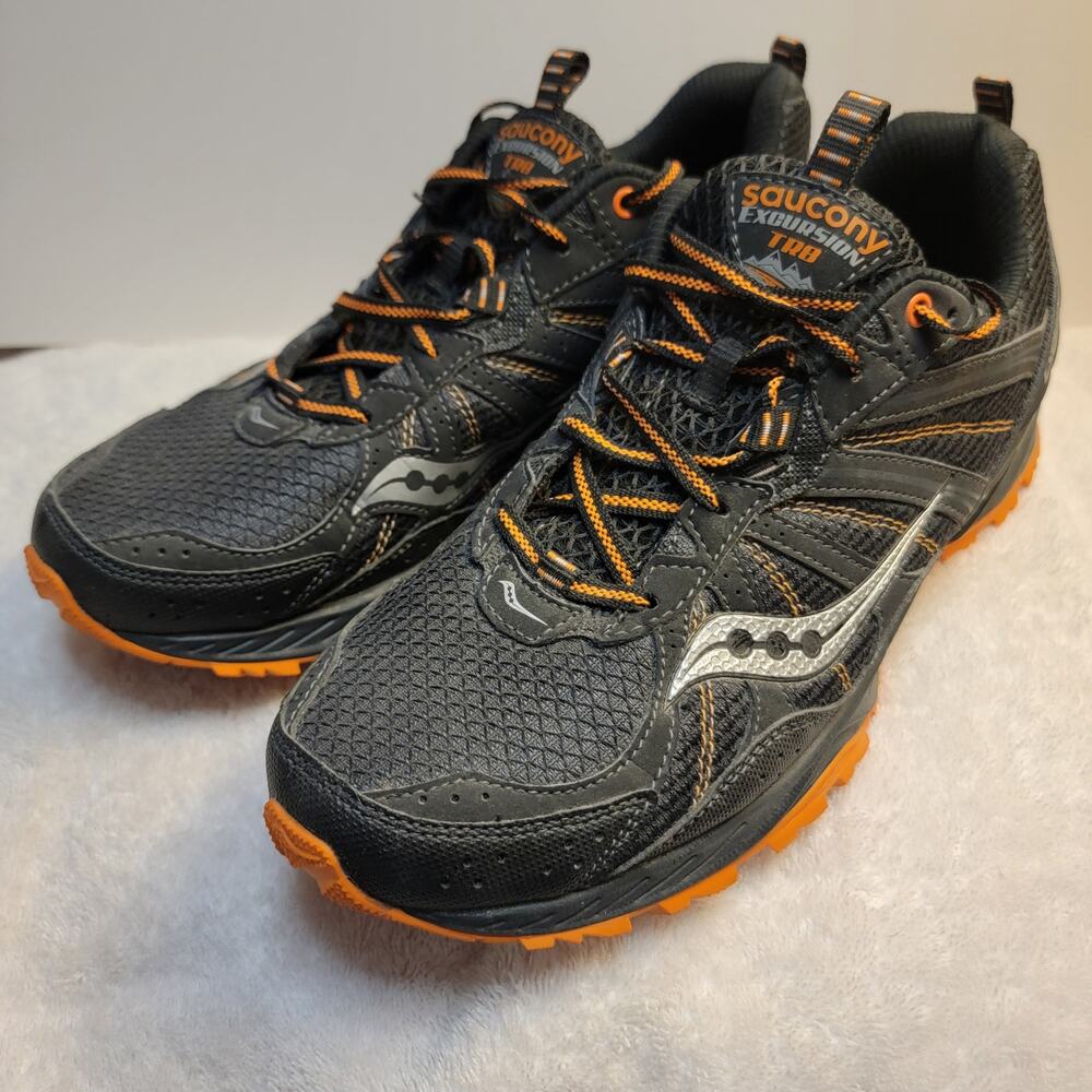 Saucony Excursion TR8 Men's 10.5 Sneakers Black Orange